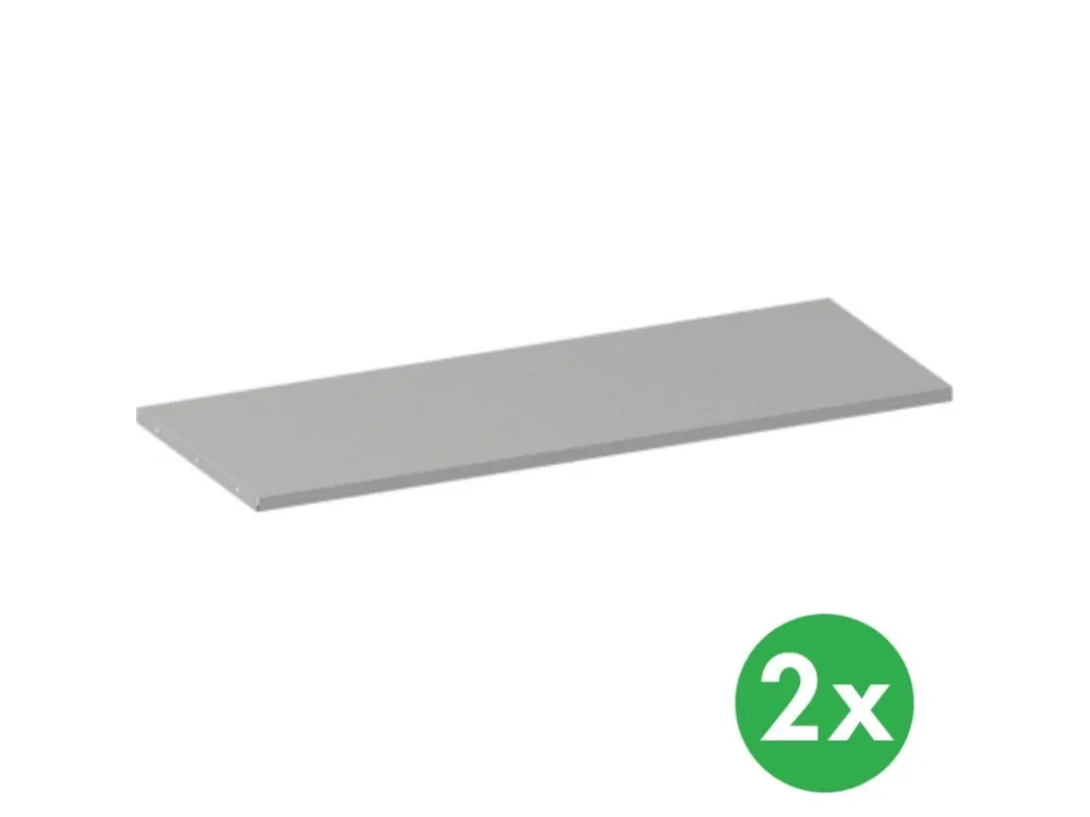 Speciální Cena Přídavná police ke kovovým skříním, 1200 x 500 mm, šedá, 2 ks