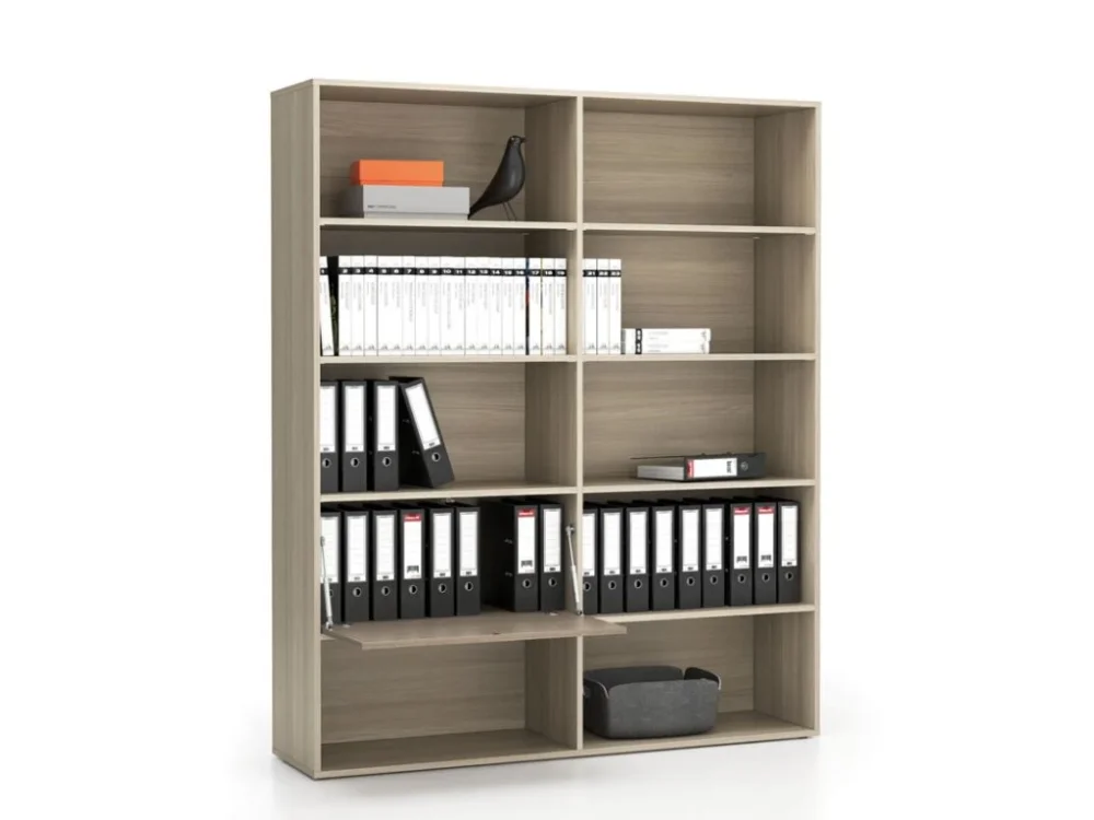 Must-Have Široký kancelářský policový regál LAYERS, 1 box, 1582 x 400 x 1905 mm