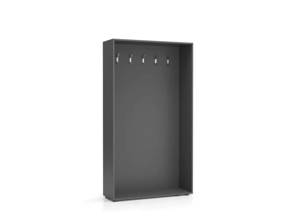 Must-Have Šatní stěna BORDER, 5 háčků, grafitová