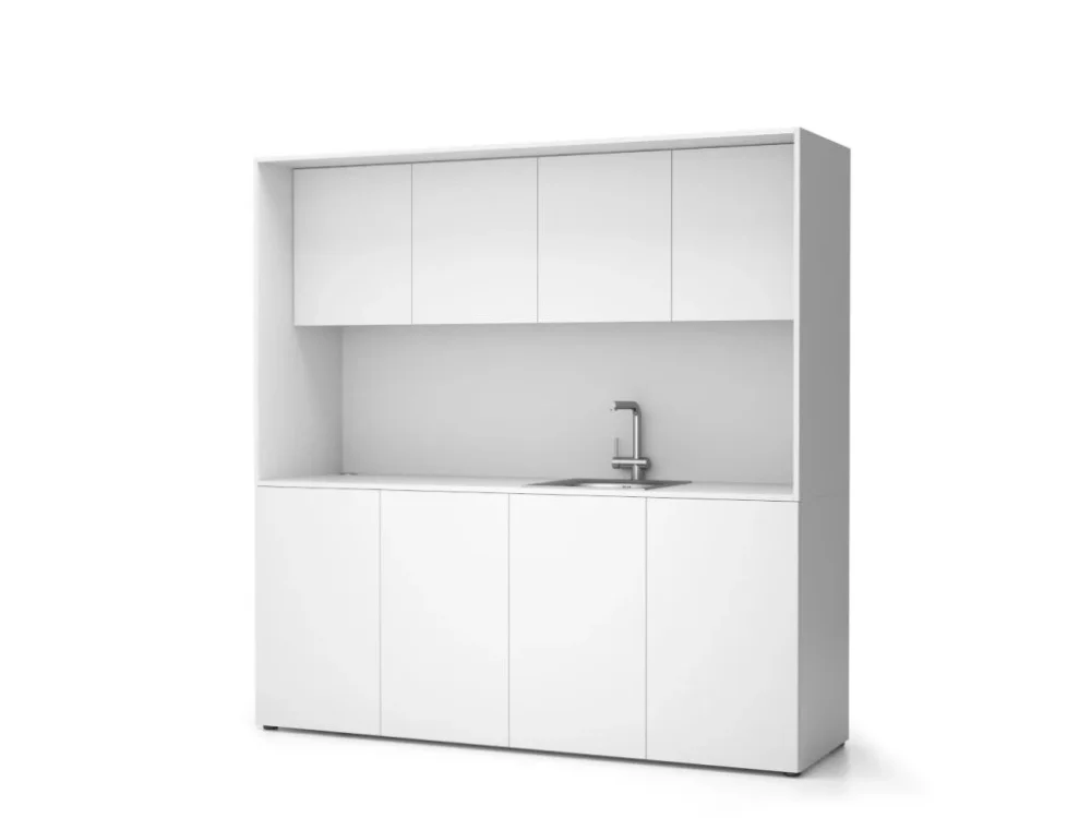 Rychlé Dodání Kuchyňka NIKA se dřezem a baterií 1963 x 600 x 2000 mm, bílá, pravé
