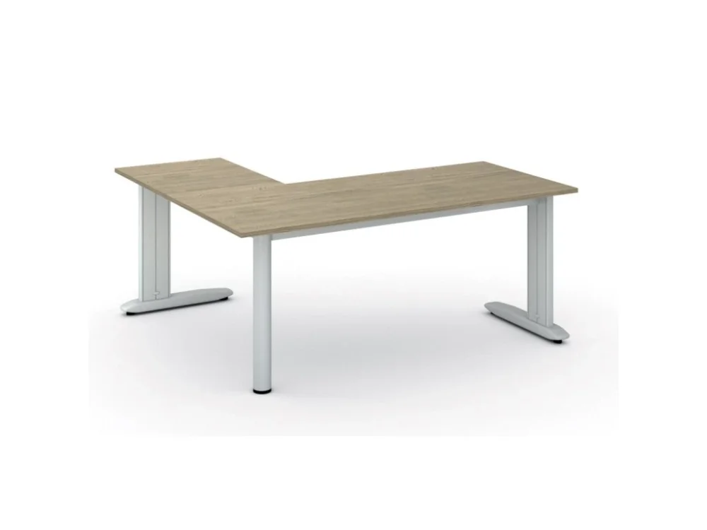Časově Omezené Rohový kancelářský stůl PRIMO FLEXIBLE, 180x160 cm, dub přírodní