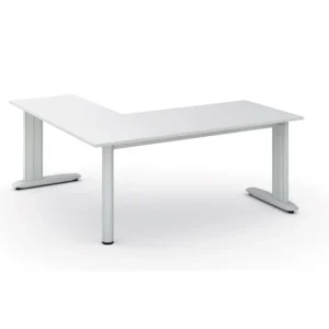 Značkový Rohový kancelářský stůl PRIMO FLEXIBLE, 180x180 cm, bílá