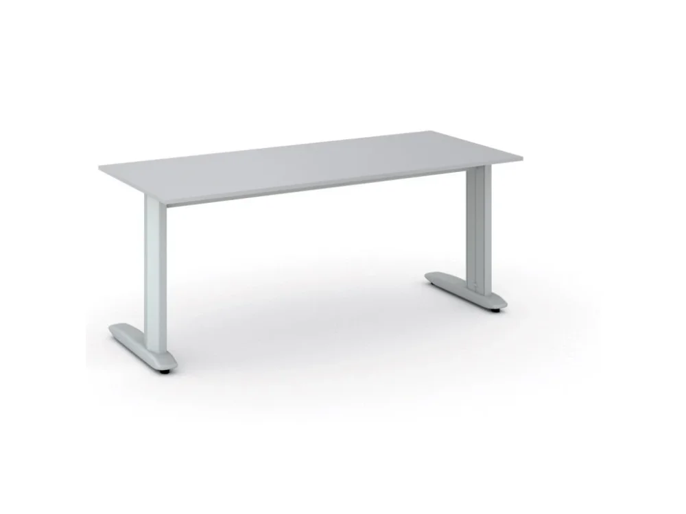 Kancelářský psací stůl PRIMO FLEXIBLE, 180x80 cm, šedá Sezónní Sleva
