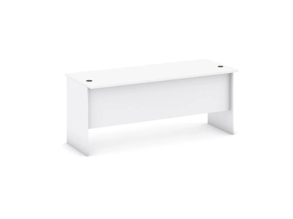 Kancelářský psací stůl MIRELLI, 180x80 cm, bílá Finální Výprodej