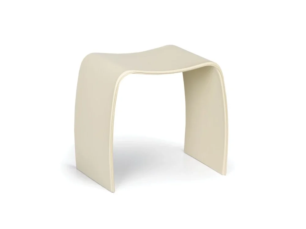 Dřevěná stolička BENTWOOD II, eko kůže, krémová Must-Have