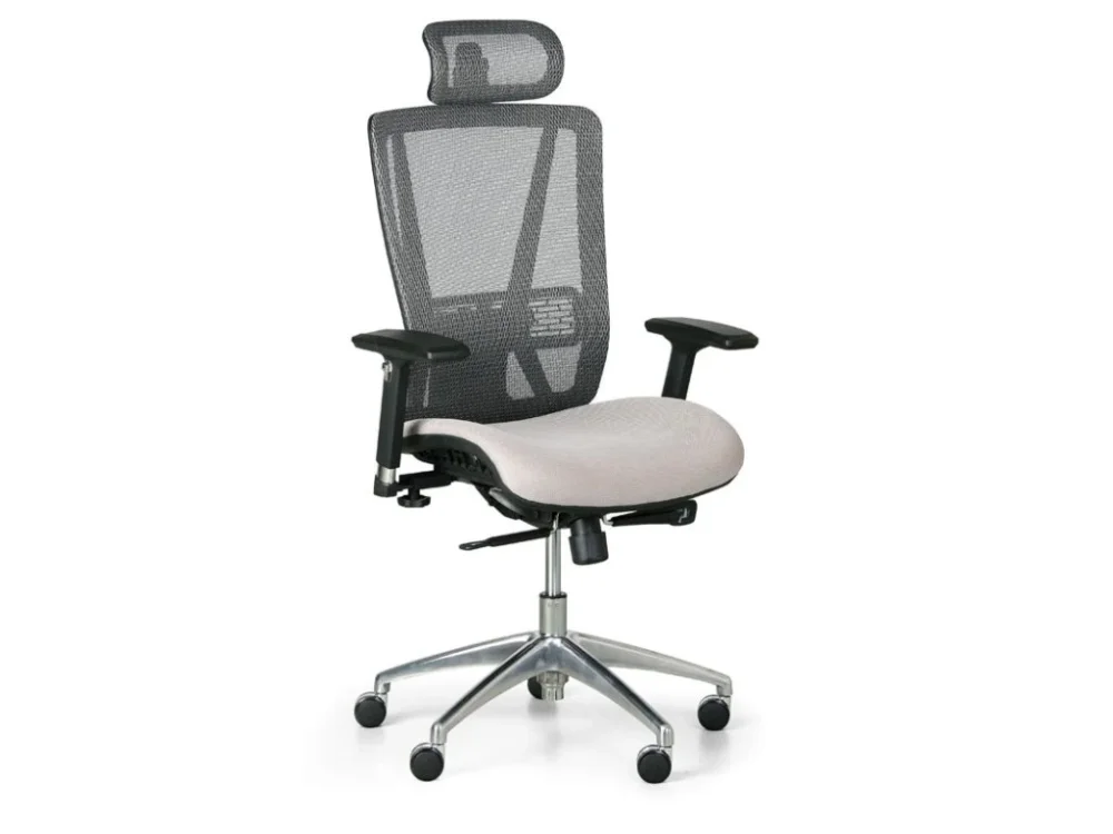 Ověřený Kancelářská židle LESTER MF, šedá