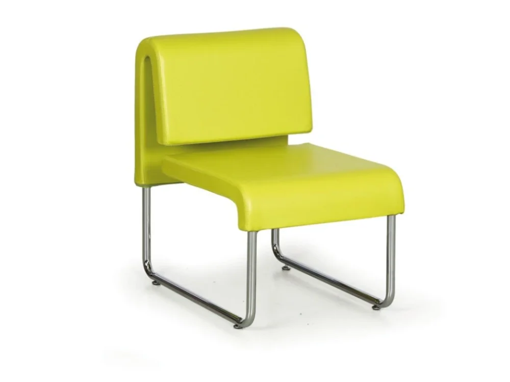 Kožené křeslo do čekáren, Sofa PUBLIC, zelená Víkendová Akce