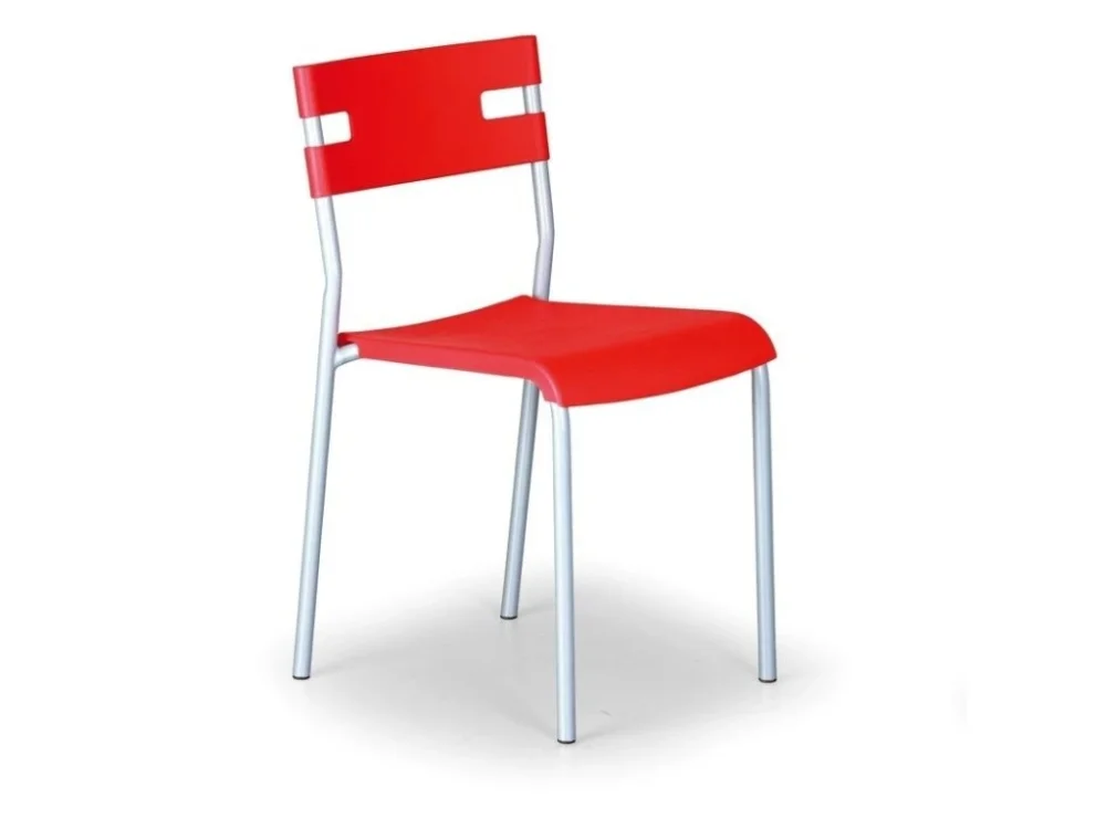 Must-Have Plastová jídelní židle LINDY, červená