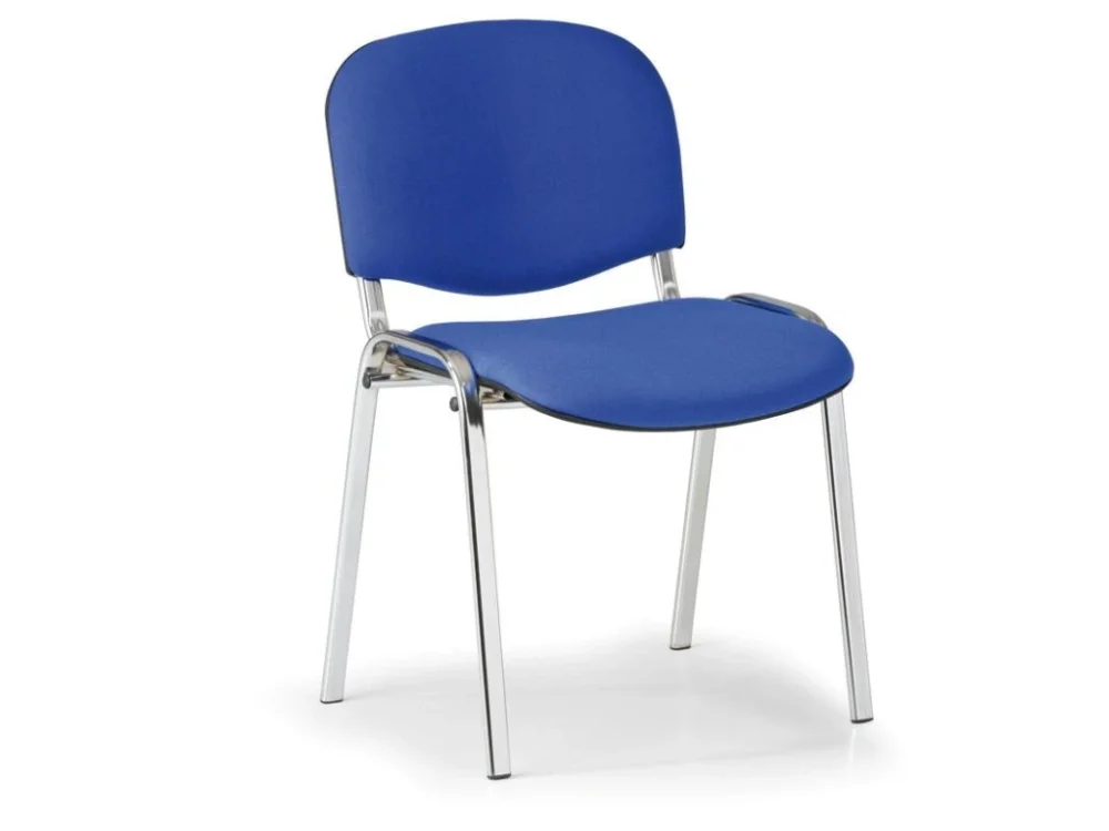 Koupit Online Konferenční židle VIVA, chromované nohy, modrá