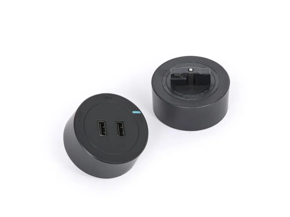 Pouze Dnes Zásuvka 2x USB-A pro zásuvkové lišty, černá
