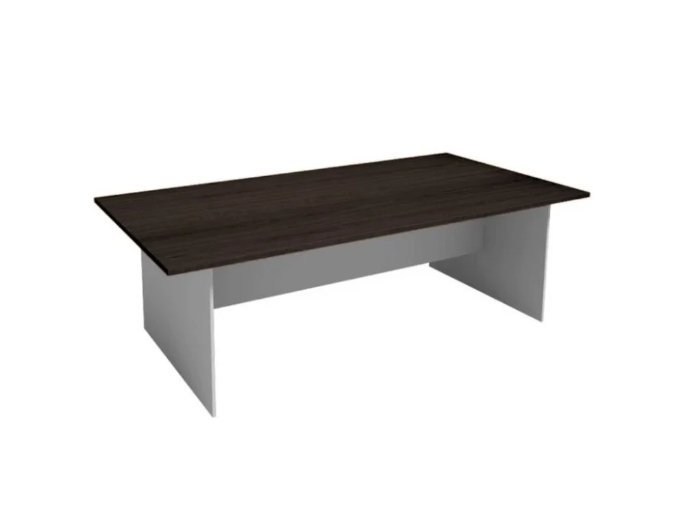 Cenově Výhodný Jednací kancelářský stůl PRIMO GRAY, 240x120 cm, šedá/wenge