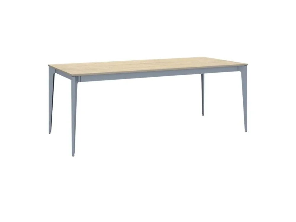 Akce Jednací kancelářský stůl PRIMO ACTION, 200x90 cm, šedostříbrná podnož, dub přírodní