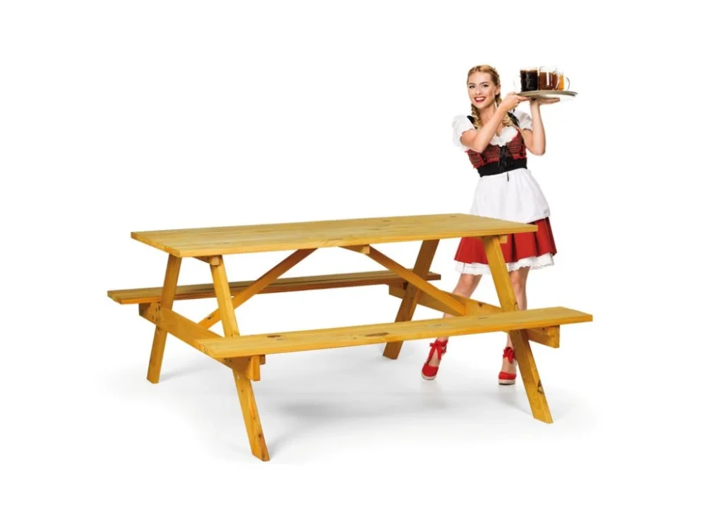 Akce Piknik set - 2x zahradní lavice, 1x zahradní stůl