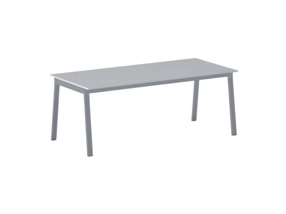 Nejlepší Cena Jednací kancelářský stůl PRIMO BASIC, 200x90 cm, šedostříbrná podnož, šedá