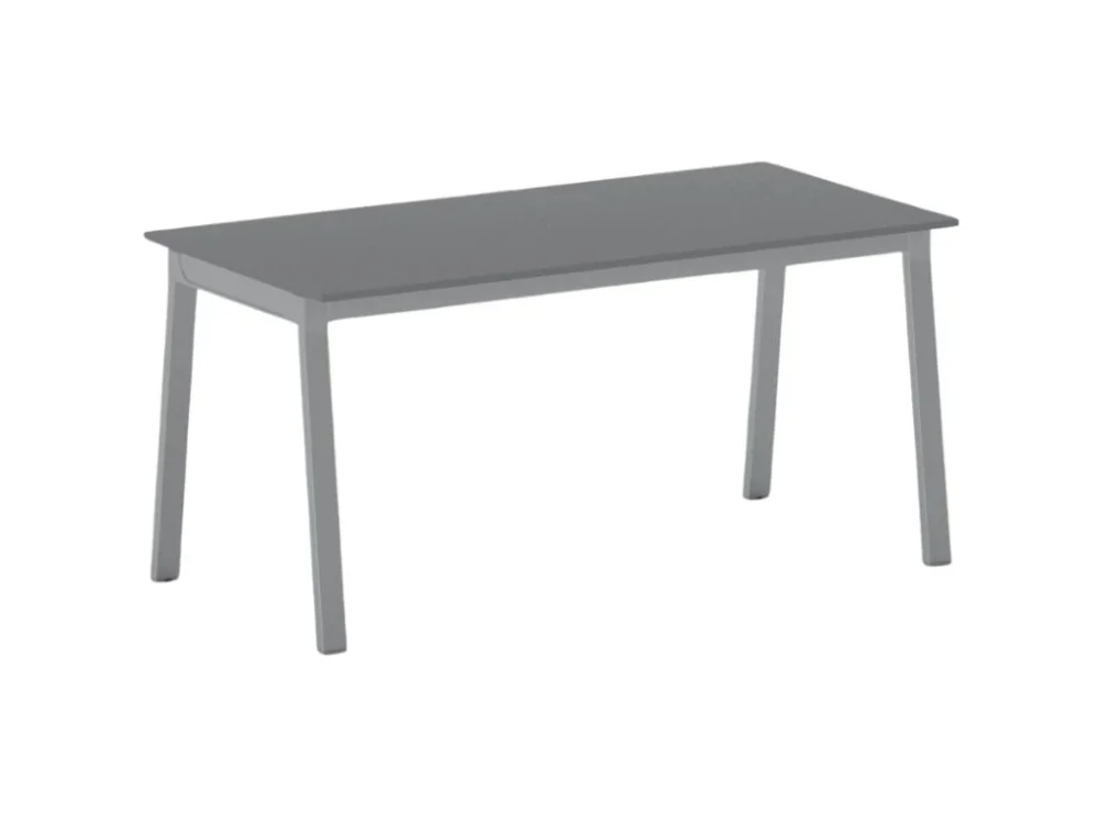 Jednací kancelářský stůl PRIMO BASIC, 160x80 cm, šedostříbrná podnož, grafit Časově Omezené