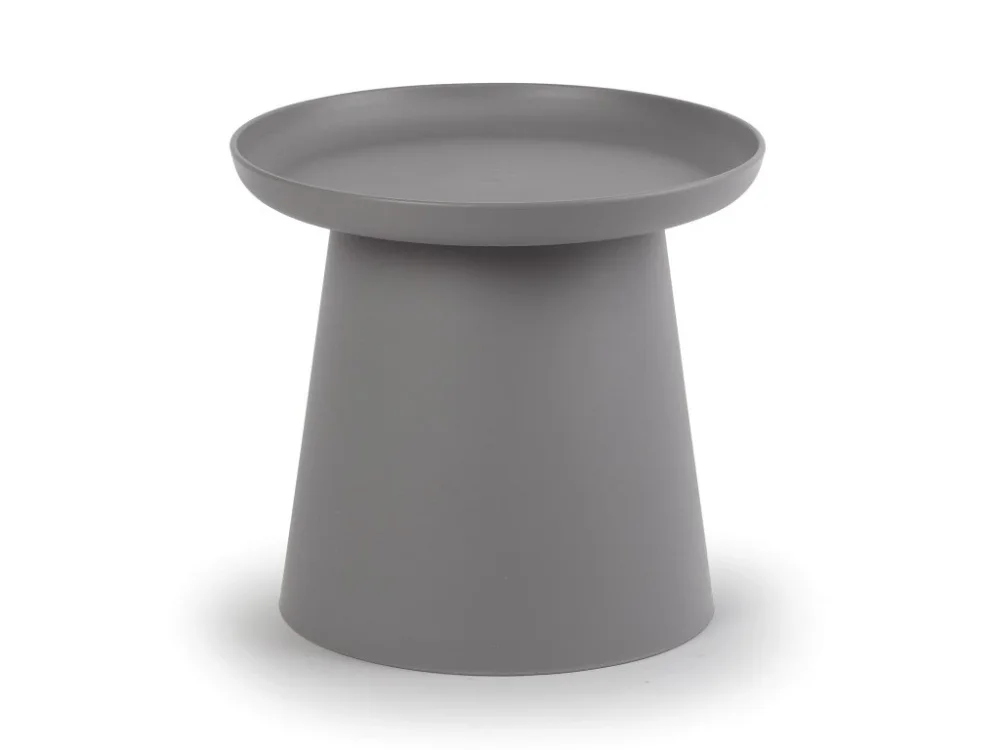 Objednat Nyní Plastový kávový stolek FUNGO, průměr 50 cm, šedý