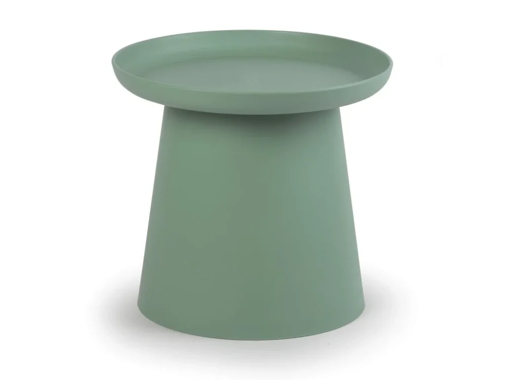 Časově Omezené Plastový kávový stolek FUNGO, průměr 50 cm, zelený