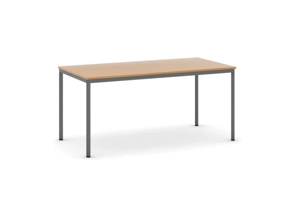 Sezónní Sleva Jídelní stůl, 160x80 cm, tmavě šedá podnož, buk