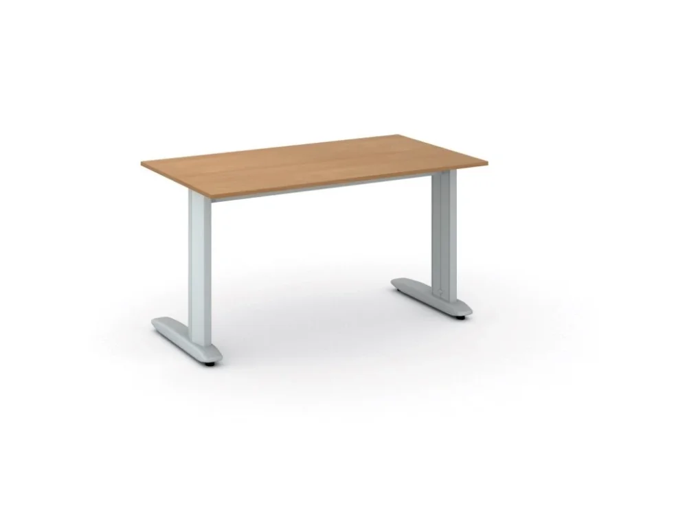 Kancelářský psací stůl PRIMO FLEXIBLE, 140x80 cm, buk Ověřený