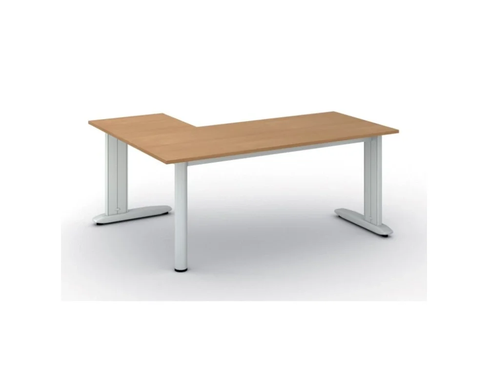 Rohový kancelářský stůl PRIMO FLEXIBLE, 180x140 cm, buk Nejlepší Cena