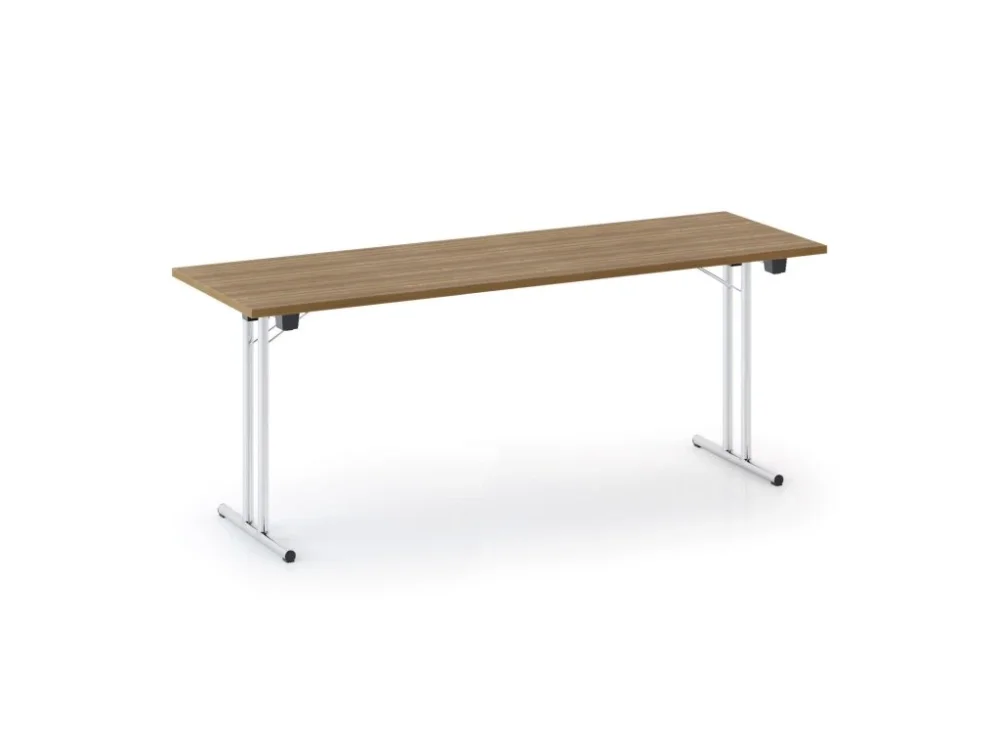 Pouze Dnes Skládací konferenční stůl FOLDING, 180x80 cm, ořech