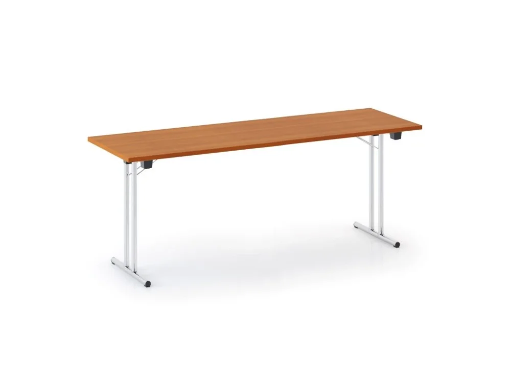 Levný Skládací konferenční stůl FOLDING, 180x80 cm, třešeň