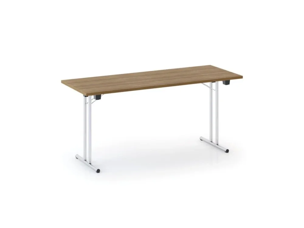 Aktuální Skládací konferenční stůl FOLDING, 160x80 cm, ořech