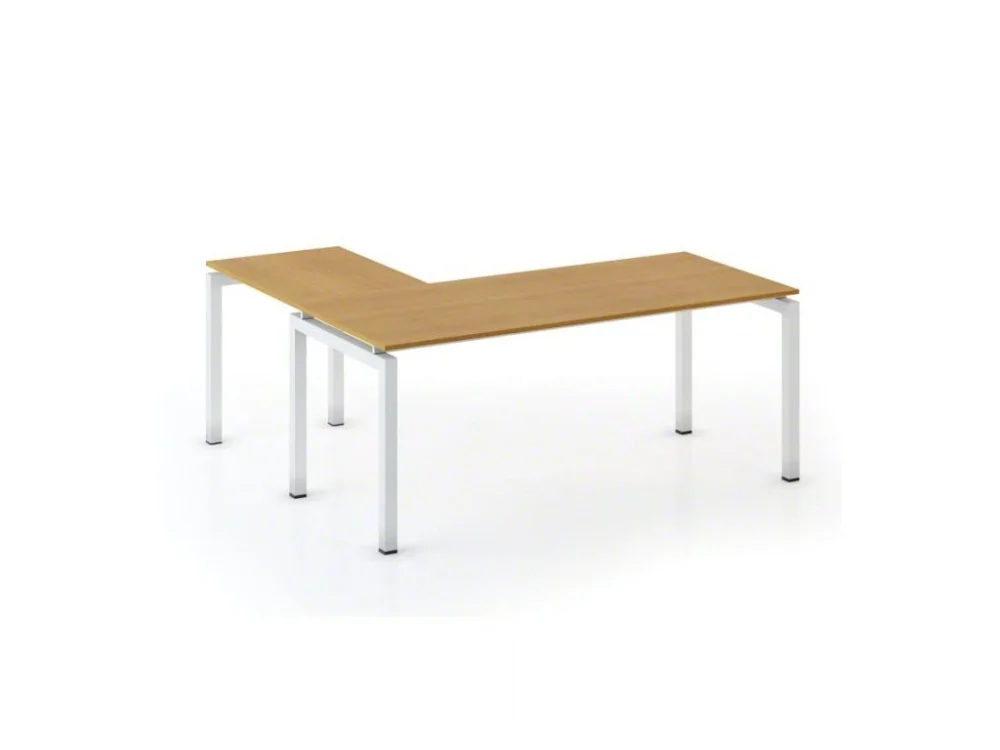 Novinka Rohový kancelářský stůl PRIMO SQUARE, 180x180 cm, buk