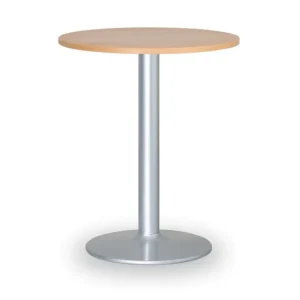 Zlevněný Konferenční stolek FILIP II, průměr 80 cm, šedá podnož, buk