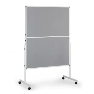 Značkový Mobilní informační tabule, sklopná, šedá látka, 1200 x 1500 mm