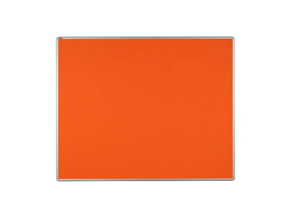 Textilní nástěnka ekoTAB v hliníkovém rámu, 1500 x 1200 mm, oranžová Omezená Nabídka