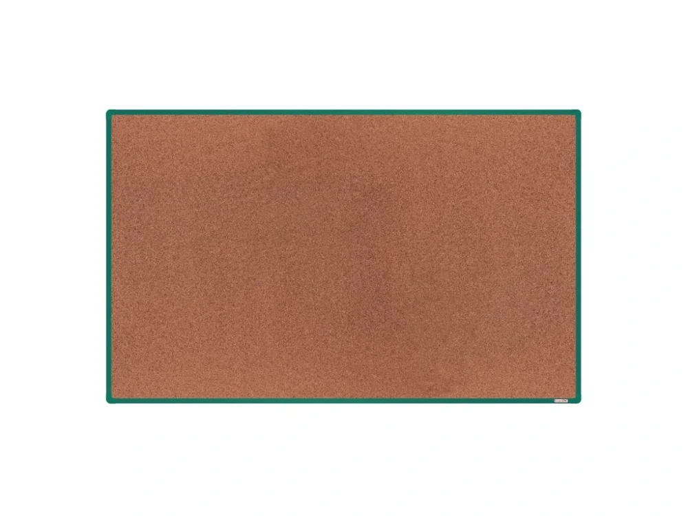 Korková nástěnka boardOK v hliníkovém rámu, 2000 x 1200 mm, zelený rám Cenový Hit