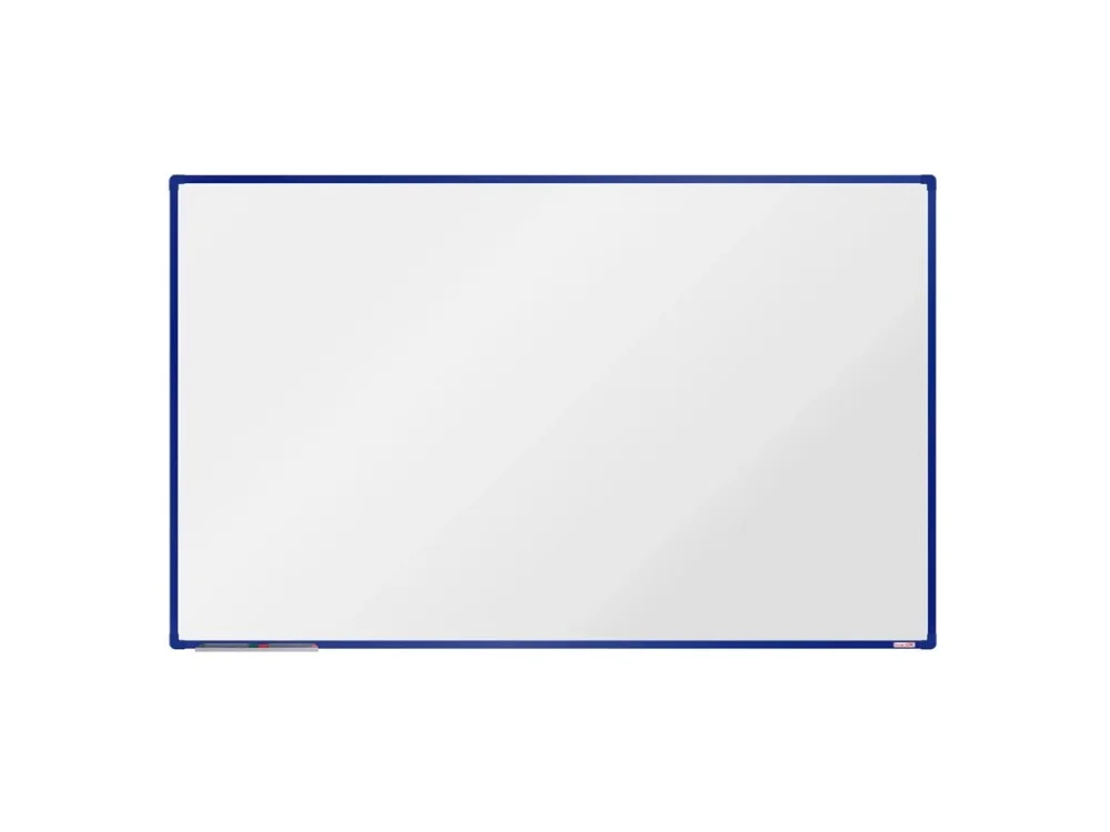 Bílá magnetická popisovací tabule boardOK, 2000 x 1200 mm, modrý rám Cenová Bomba