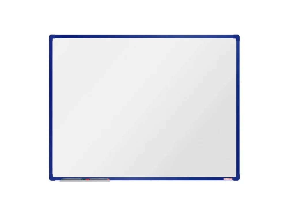 Poslední Šance Bílá magnetická popisovací tabule boardOK, 1200 x 900 mm, modrý rám