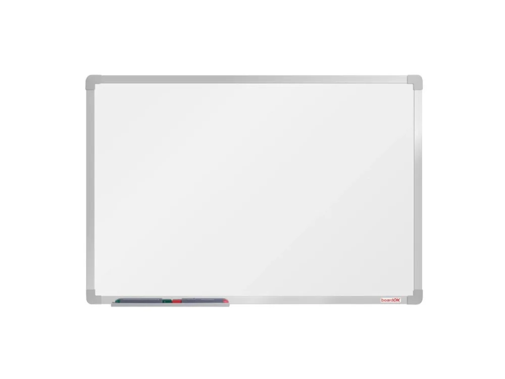 Bílá magnetická popisovací tabule boardOK, 600 x 900 mm, eloxovaný rám Objednat Nyní