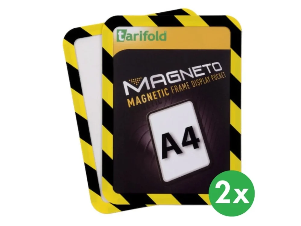 Samolepící kapsa A4 (2ks), nepermanentní, žluto-černá Oblíbený