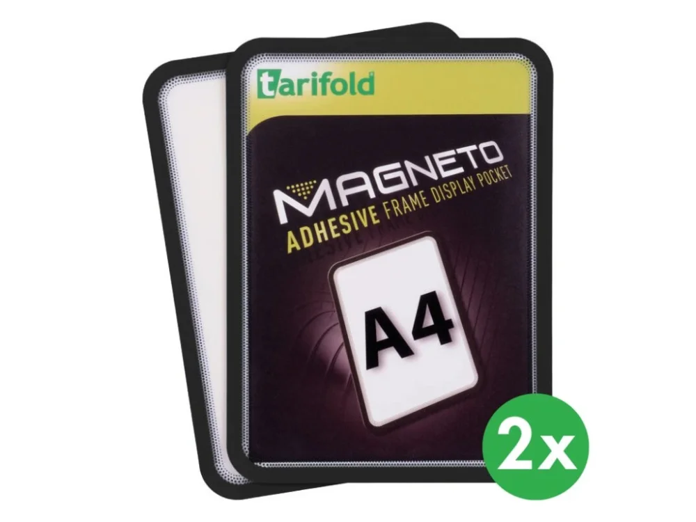 Magnetická kapsa A4, 2ks, černá Víkendová Akce