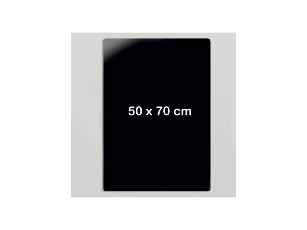 Skleněná magnetická tabule na zeď, černá, 700 x 500 mm Nejlepší Cena
