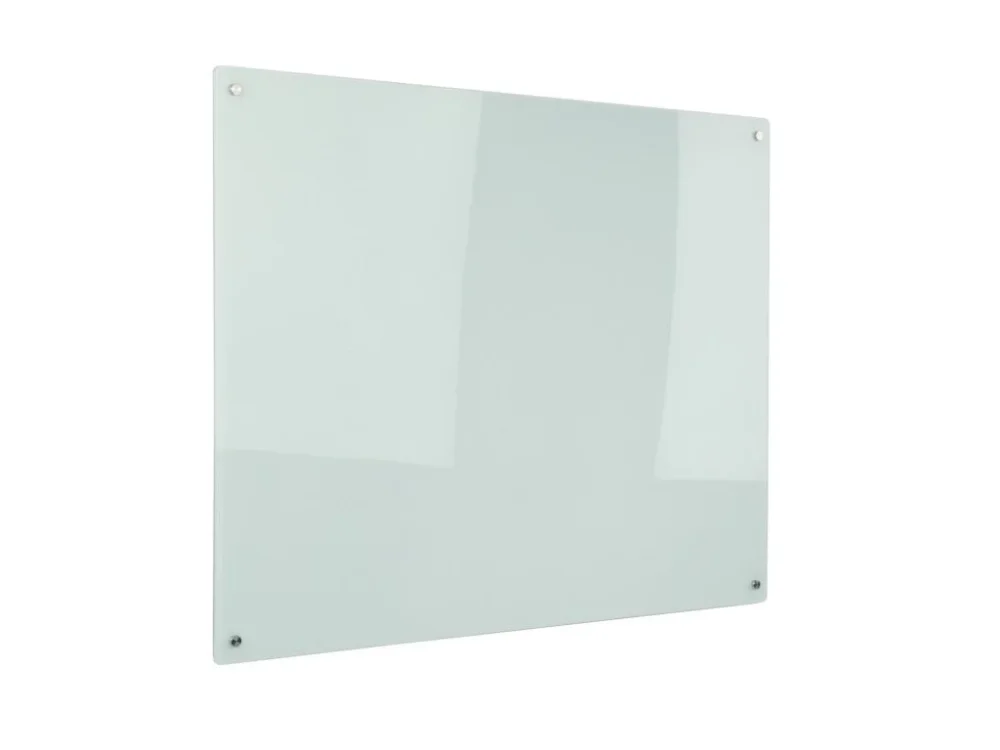 Skleněná magnetická tabule na zeď, bílá, 600 x 900 mm Výhodná Nabídka