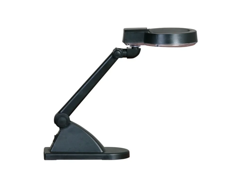 Bezpečná Platba Stolní LED lampa se zvětšovací lupou, černá