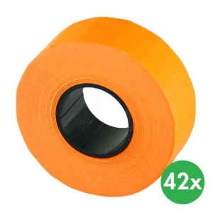 Akce Etikety - 22 x 12 mm, 42 ks, signální oranžová