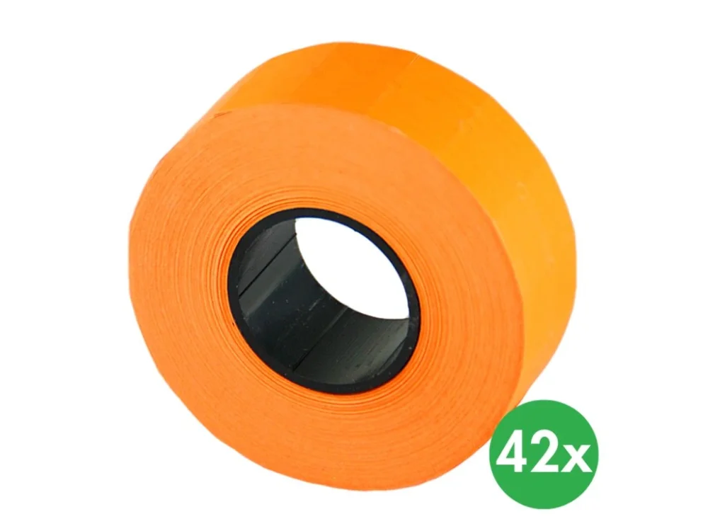 Akce Etikety - 22 x 12 mm, 42 ks, signální oranžová