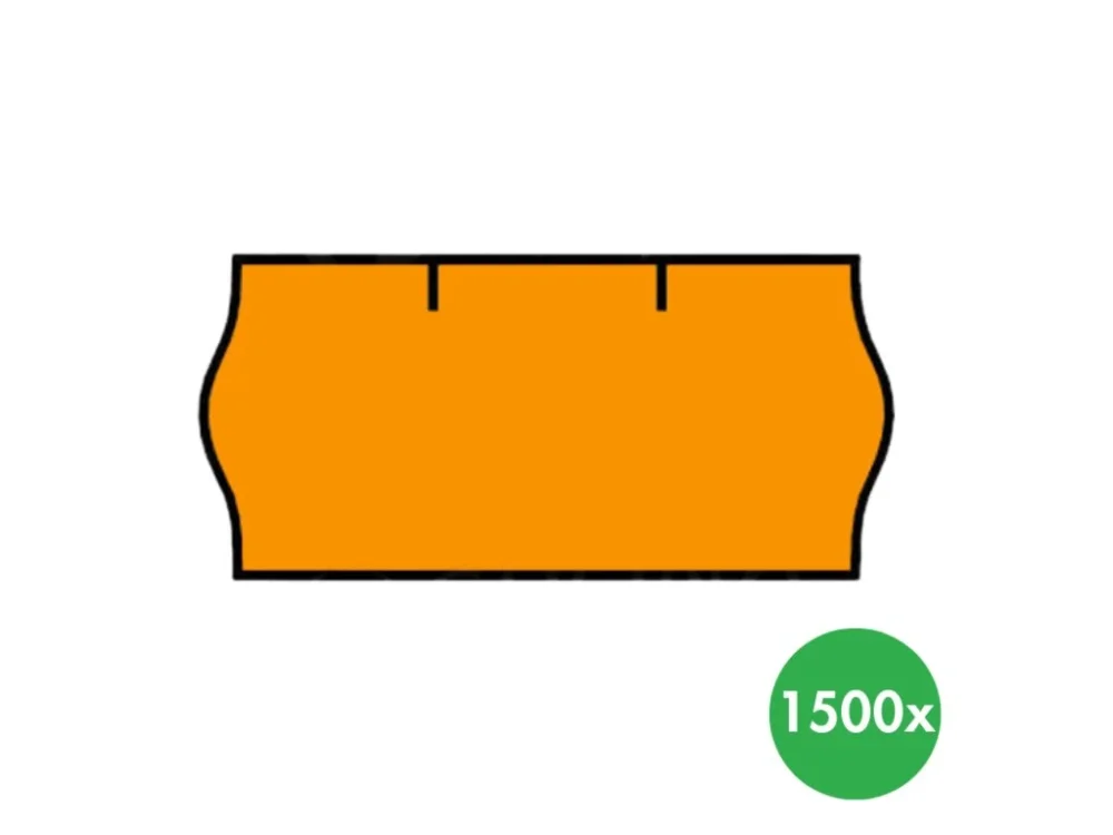 Etikety - 26 x 12 mm, 36 ks, signální oranžová Nejlepší Volba