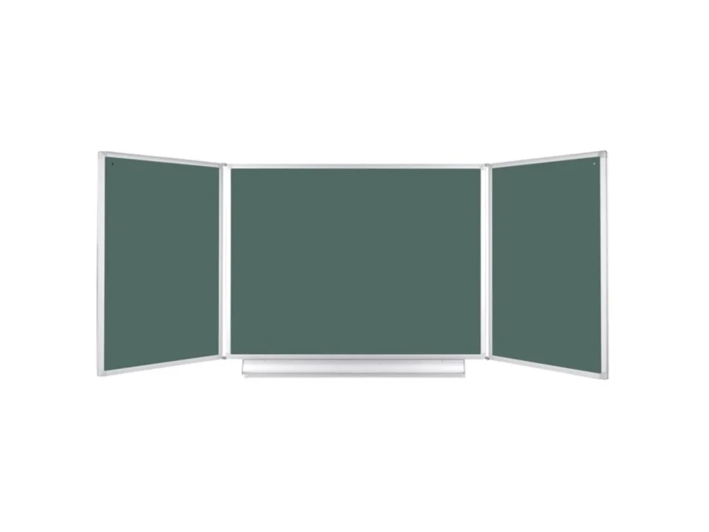 Rozevírací zelená tabule pro popis křídou, keramická / magnetická, 3000 x 1000 mm Odeslání Ihned