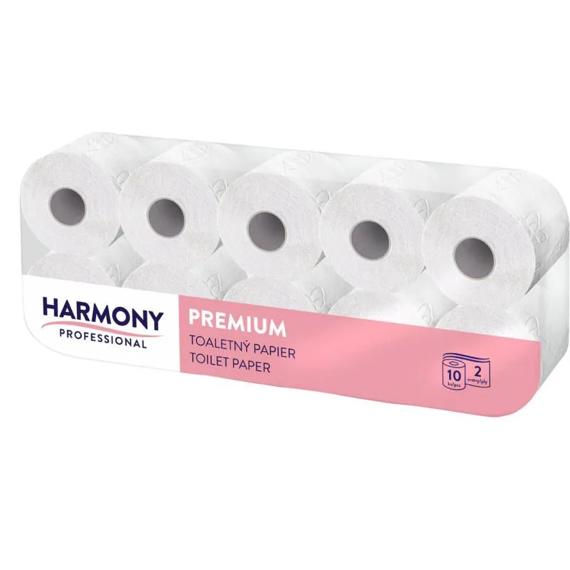 Toaletní papír Harmony Professional - 10 rolí / dvouvrstvý / 100% celulóza Must-Have