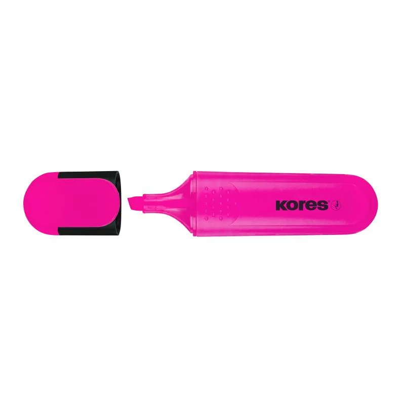 Zvýrazňovač Kores Bright liner-růžová Finální Výprodej