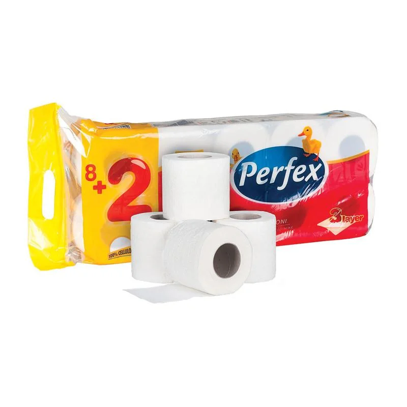 Toaletní papíry Perfex - třívrstvý / bílá / 120 útržků / 10 ks Aktuální