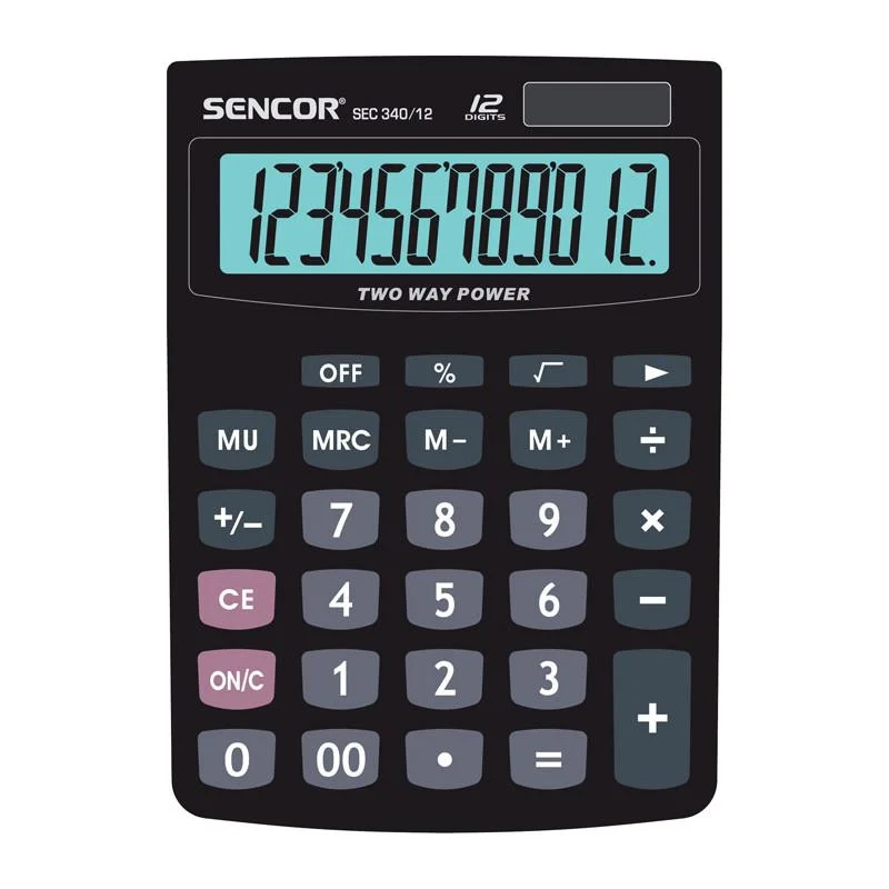 Akce Kalkulačka Sencor -SEC 340/12 - displej 12 míst