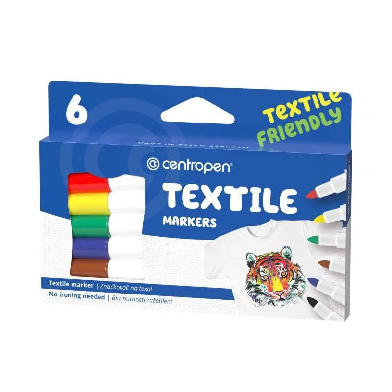 Značkovač Centropen 2739 na textil-sada 6 ks Akční Nabídka