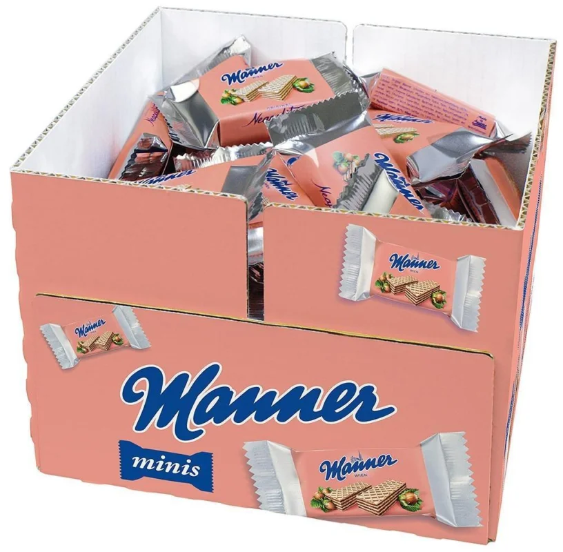 Finální Výprodej Sušenky Manner s krémovo oříškovou náplní 15 g x 60 ks